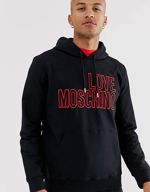 Love Moschino embroidered logo hoodie | ASOS
