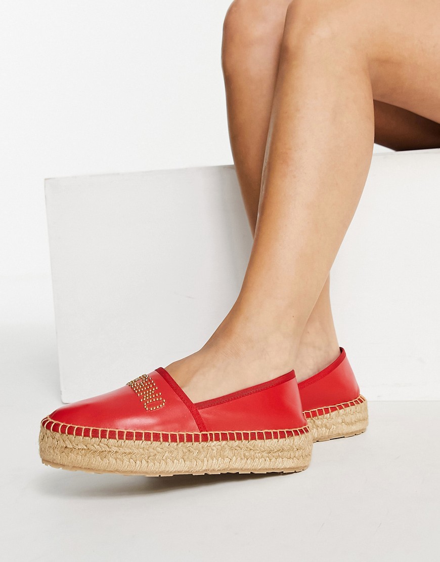 Love Moschino espadrilles in red