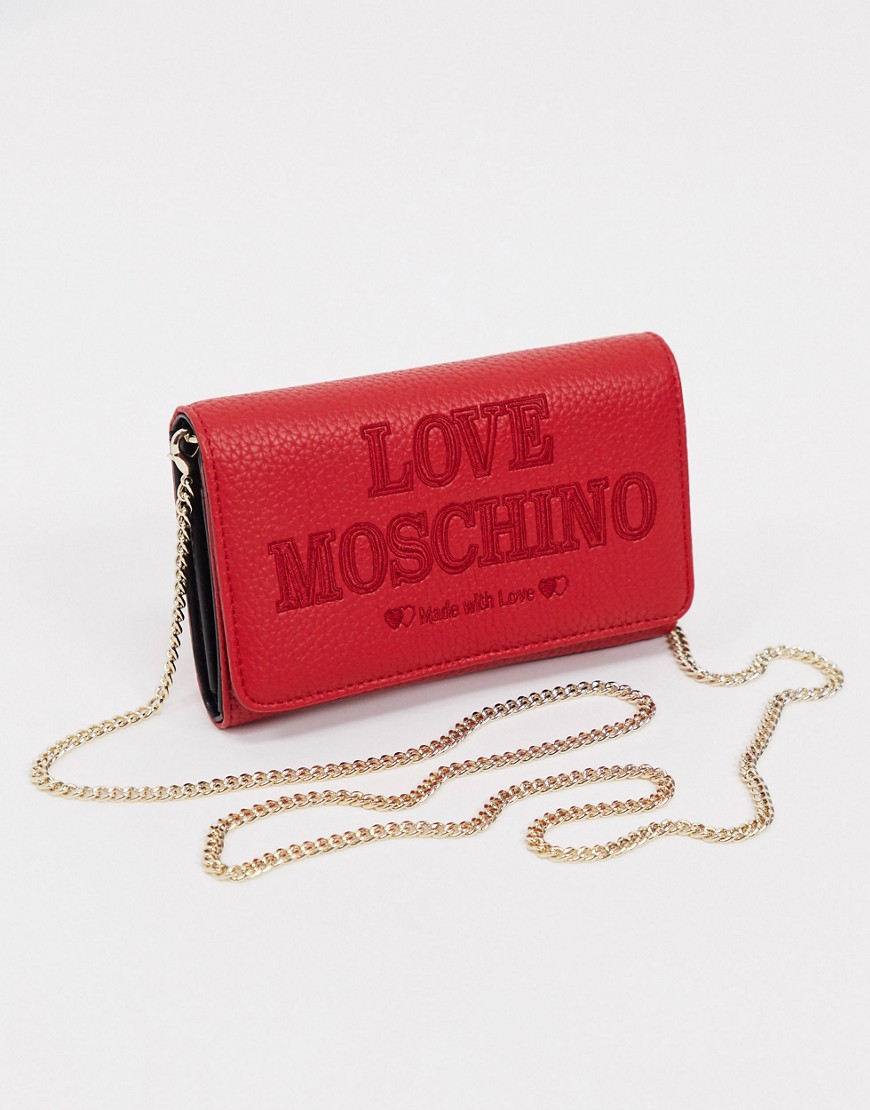 Love Moschino essential purse in red
