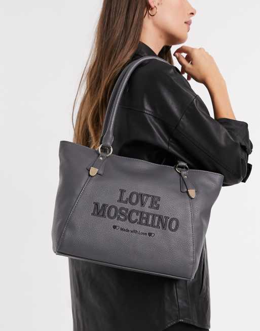 Moschino grey discount handbag