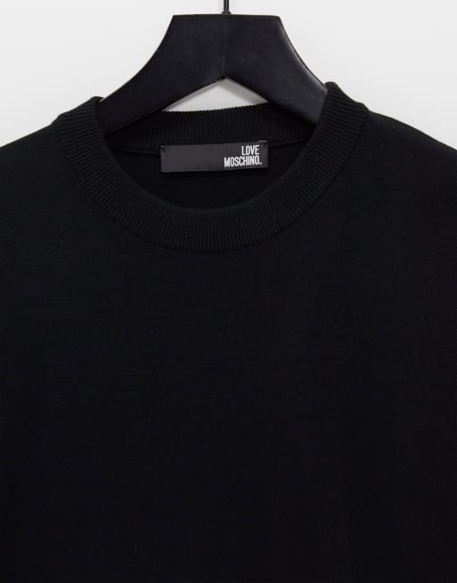 Love moschino black discount sweatshirt