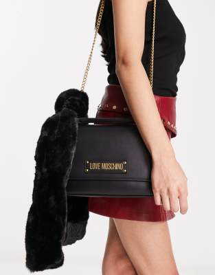 Love moschino scarf deals shoulder bag