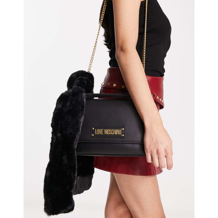 Moschino faux leather bag hot sale