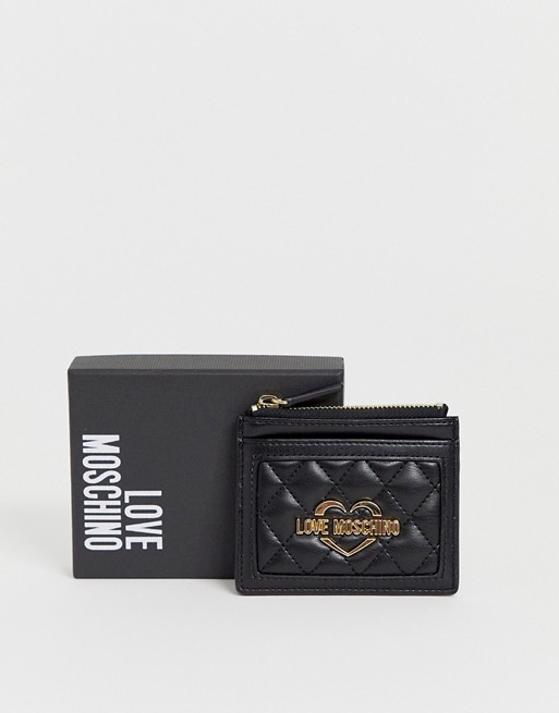 Love Moschino faux leather card holder