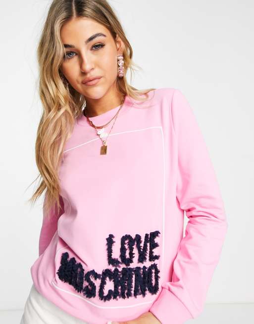 Moschino shop felpa rosa