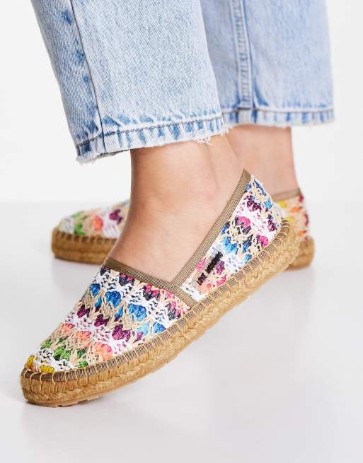 Love Moschino - Flade espadriller i pink og multifarvet, 2 af 4