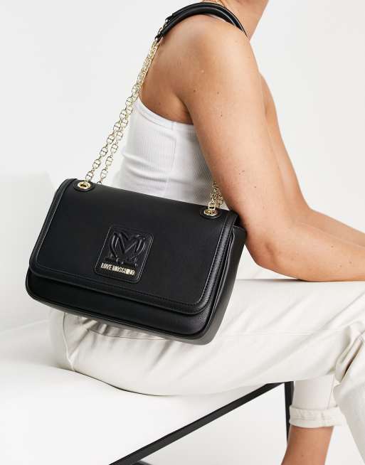 Love moschino black store shoulder bag