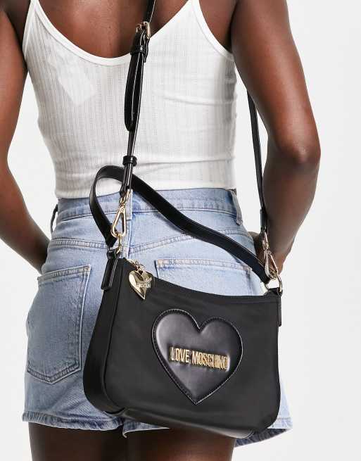 Love Moschino Full of Love shoulder bag in black