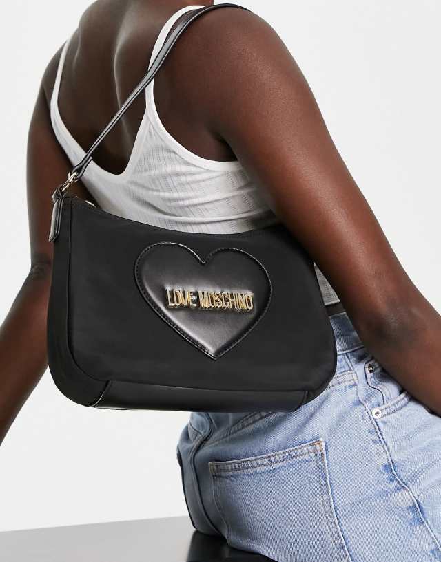 Love Moschino Full of Love shoulder bag in black