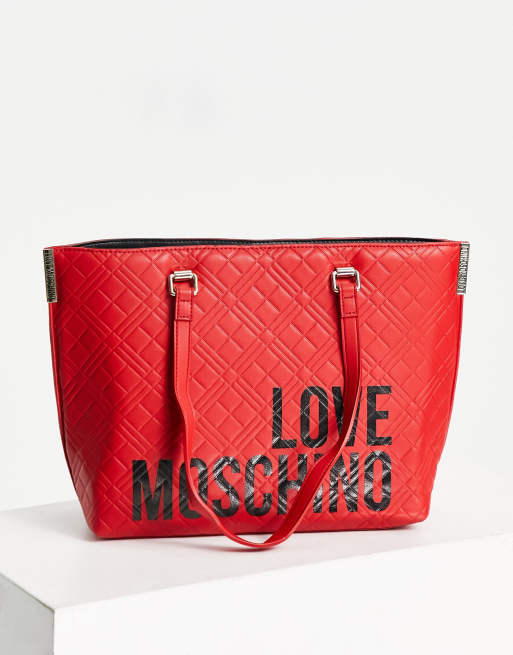 Love Moschino - Gewatteerde grote tote in zwart, 3 van 4