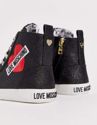 love moschino glitter trainers