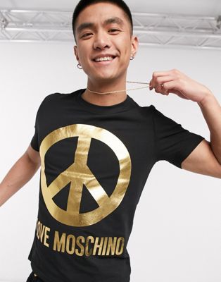 moschino gold t shirt