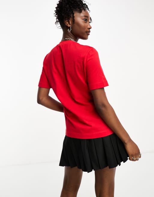 Love Moschino graphic print t-shirt in red, 4 of 4