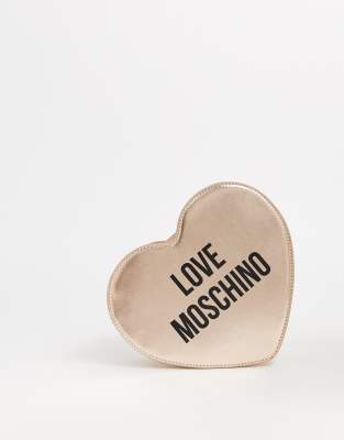 rose gold moschino bag