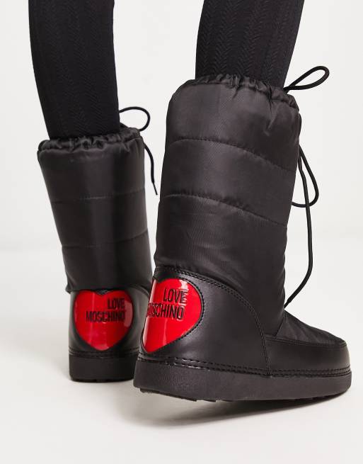 Love moschino best sale snow boots sale