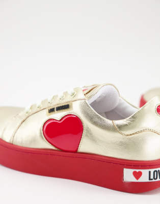 love moschino heart sneakers