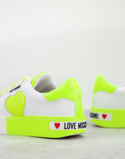 Yellow moschino discount sneakers