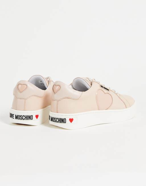 Moschino pink discount trainers