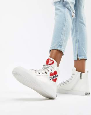 Love Moschino Heart Hi-Tops | ASOS