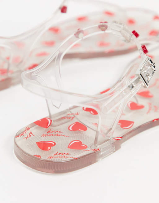 Love moschino jelly discount sandals