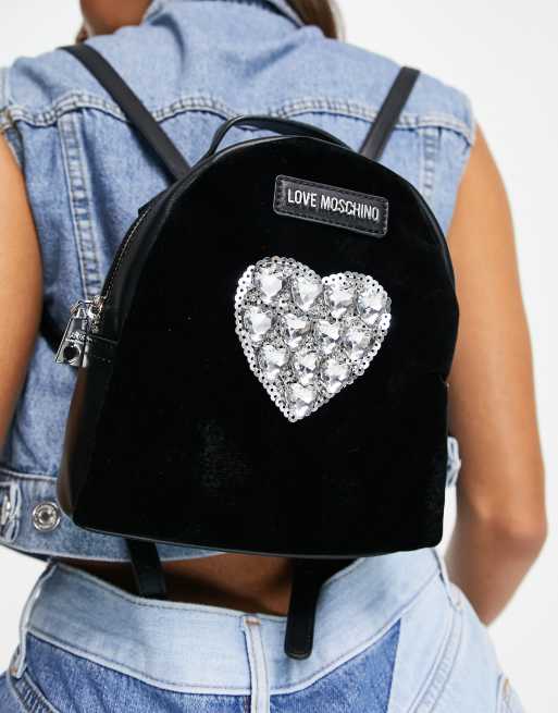 Love moschino discount love heart backpack