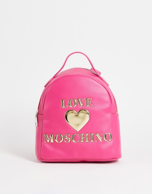 Love moschino best sale pink backpack