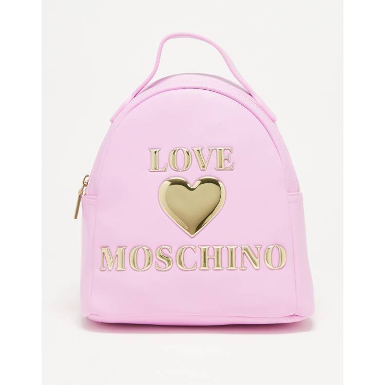 Moschino discount backpack pink