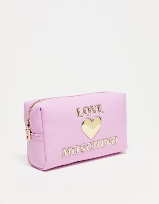 Extension-fmedShops, Love Moschino logo plaque make-up bag