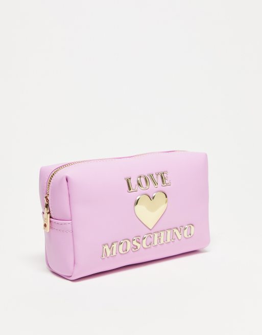 Extension-fmedShops, Love Moschino logo plaque make-up bag