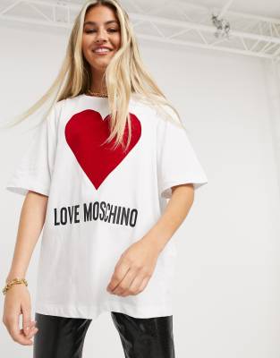 love moschino heart t shirt