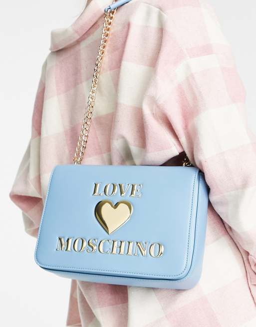 Blue love moschino outlet bag