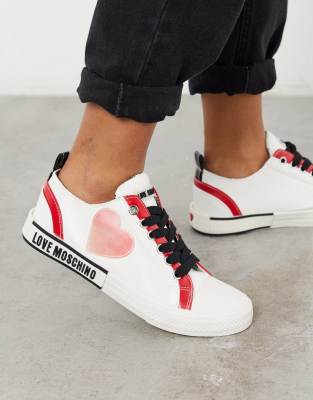 love moschino heart sneakers