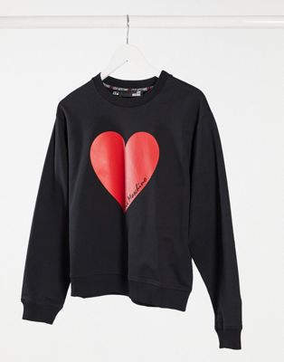 love moschino heart sweatshirt