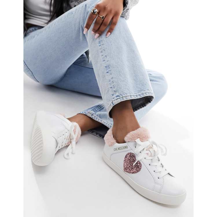 Moschino sales white sneakers