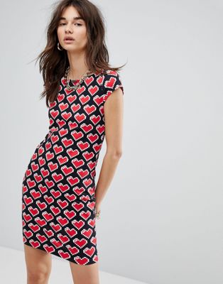 love moschino heart dress