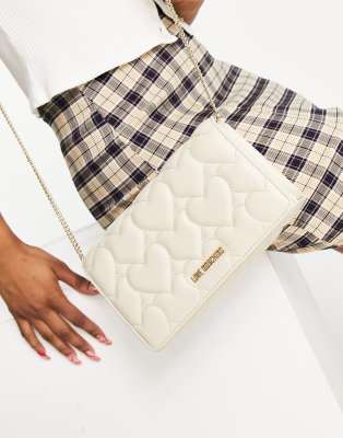 love moschino heart quilted crossbody