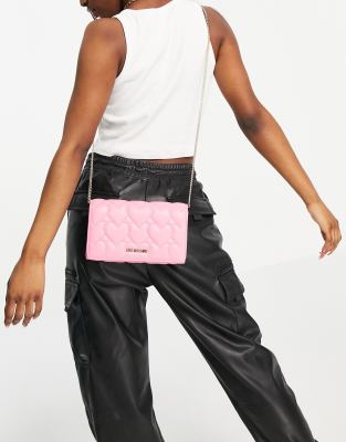 love moschino heart quilted crossbody