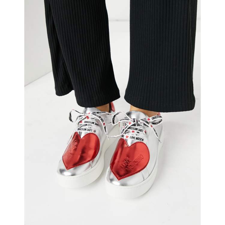 Love moschino heart on sale shoes