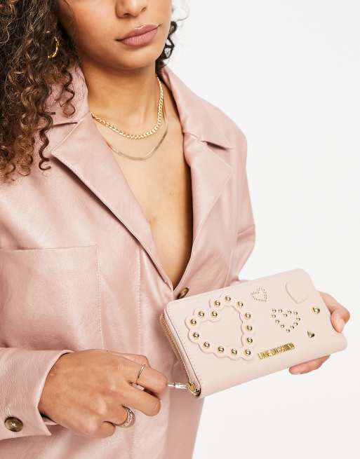 Love moschino heart studded bag hot sale