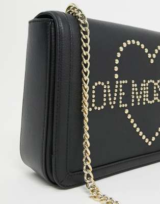 love moschino studded shoulder bag