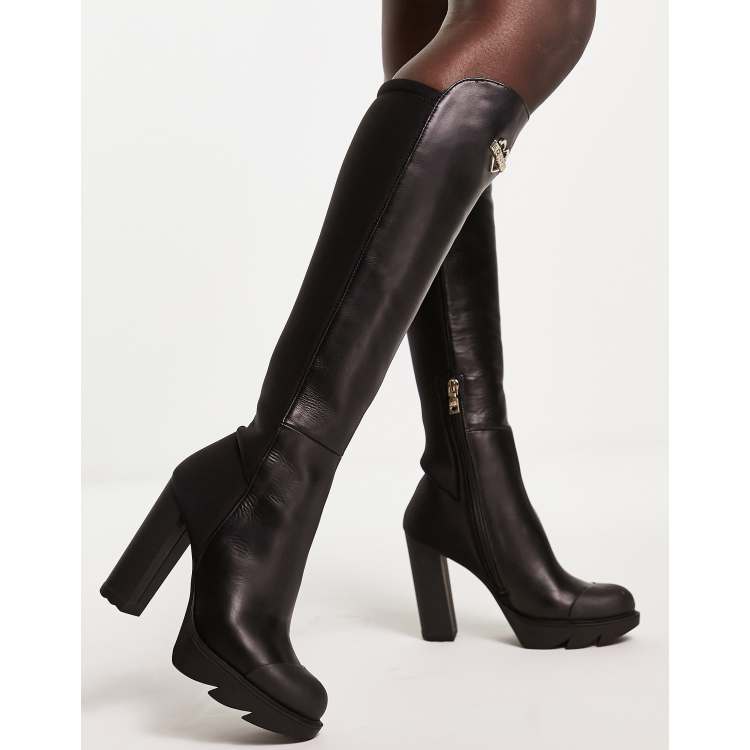 Moschino knee shop high boots