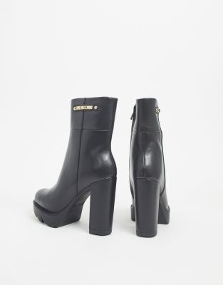 moschino high heel boots