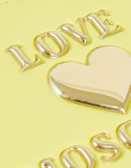 Love Moschino - Hjerteformet pung i gul, 4 af 4