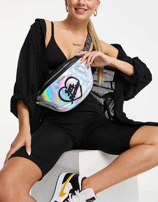 Black holographic 2024 bum bag