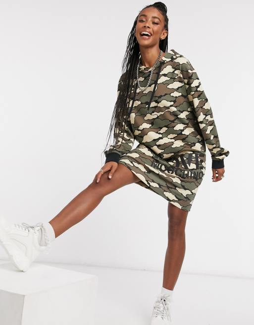 Camo on sale hoodie dress