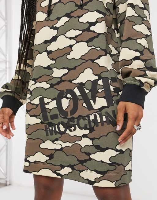 Moschino discount camo hoodie