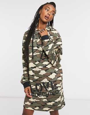 camo jersey dress