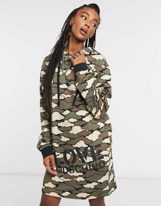 Camo discount hoodie dress