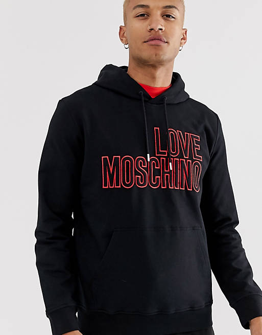 schetsen Ga wandelen oogsten Love Moschino - Hoodie met geborduurd logo | ASOS