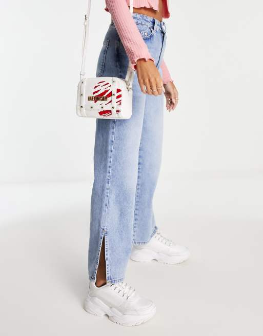 Love Moschino - Hvid skuldertaske med nittedetaljer, 2 af 4